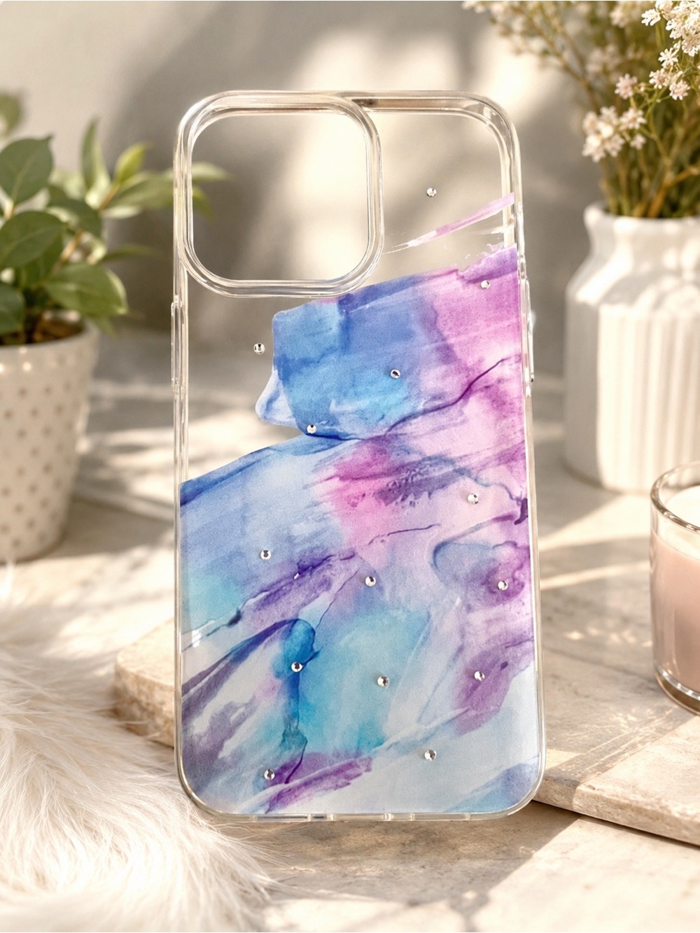 iPhone 13/ iPhone 13 Pro Galaxy Rhinestone Phone Case